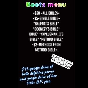 BOOTS fraud bibles and hack packs.